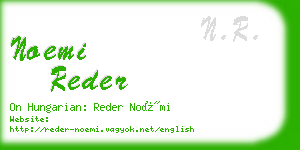 noemi reder business card